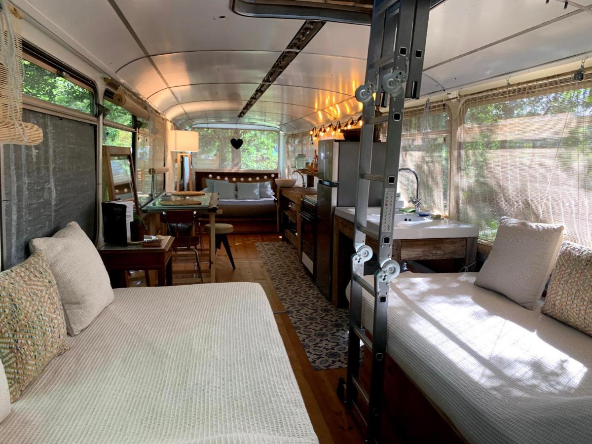 Magic Roof Top Bus With Big Bath In The Tree Forest! Mimizan Exterior foto